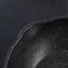 Сковорода-wok кованая 24 см Korea gold, 2 слива, ручка soft-touch, индукция - Фото 4