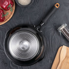 Сковорода-wok кованая 24 см Korea gold, 2 слива, ручка soft-touch, индукция - Фото 7