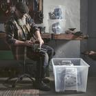 Контейнер САМЛА, 78x56x43 см, 130 л, прозрачный - Фото 6