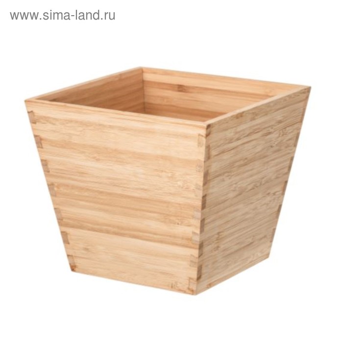 Кашпо ВИЛЬДАПЕЛЬ, бамбук - Фото 1