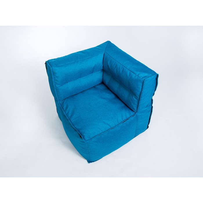 Кресло угловое «Комфорт Колор», размер 85 х 75 х 80 см, цвет морской, рогожка
