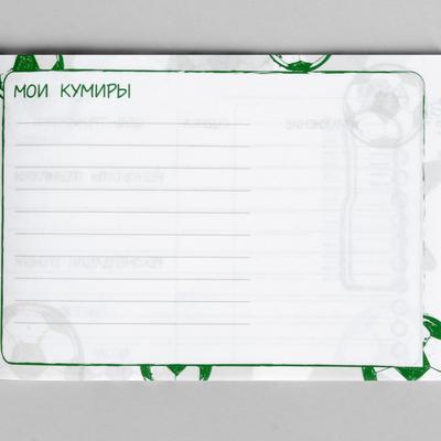 Дневник тренировок «Футбол», 48 листов, 15.3×12.4 см