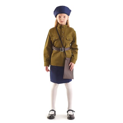 Костюм военного «Лётчица», 8-10 лет, рост 140-152 см