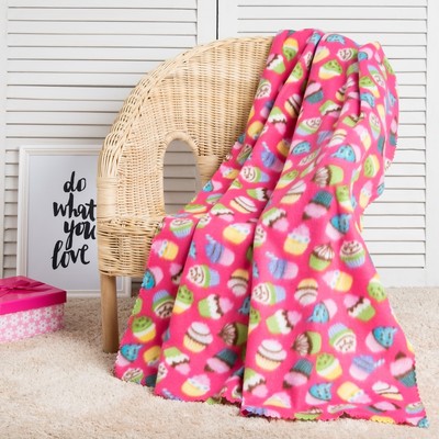 Плед «Экономь и Я» 75×100 см Сладости, 150 г/м² , 100% п/э