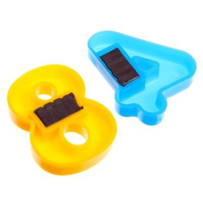 Обучающий набор с магнитными пластиковыми цифрами «Учим цифры», карточки с заданиями, по методике Монтессори