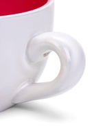 Горшок для цветов «Эмма», 1.3 л, 19×15×10 см, керамика, с поддоном, белый, розовый, Greengo - фото 60777358