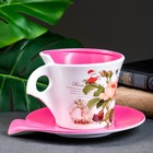 Горшок в форме чашки "Вильда" розы, 16х12х11см - Фото 4