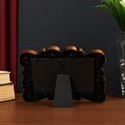 Фоторамка пластик 10х15 см "Пушистые листья" тёмное золото 20х15,5 см - Фото 3