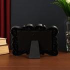 Фоторамка пластик 10х15 см "Пушистые листья" тёмное серебро 20х15,5 см - Фото 3