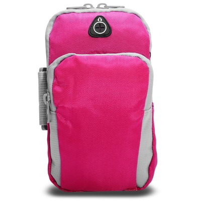 Сумка спортивная на руку 18х12 см, цвет розовый