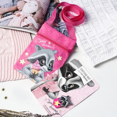 Детский подарочный набор "Sweet dreams", сумка+брошь