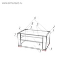 Стол журнальный «Тиффани», 500×800×400 мм, цвет белый 4136854 Стол журнальный «Тиффани», 500×800×400 мм, цвет белый 4136854
