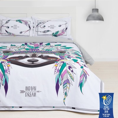 Постельное бельё "Этель" евро Indian style 200х217 см, 240*220 см, 50х70+3 см - 2 шт