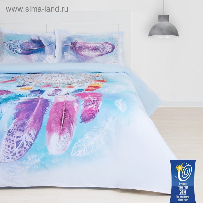 Постельное бельё "Этель" евро Прекрасные сны 200*217см,240*220см,50*70+3см-2шт,ранфорс - Фото 1