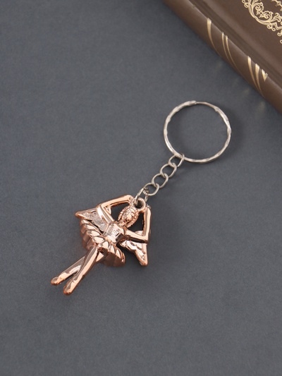 Брелок пластик под металл "Балерина-ангел" 4,5х3х1 см