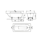 Ванна стальная KALDEWEI Saniform Plus, 150x70, модель 361-1, easy clean, цвет белый - Фото 6
