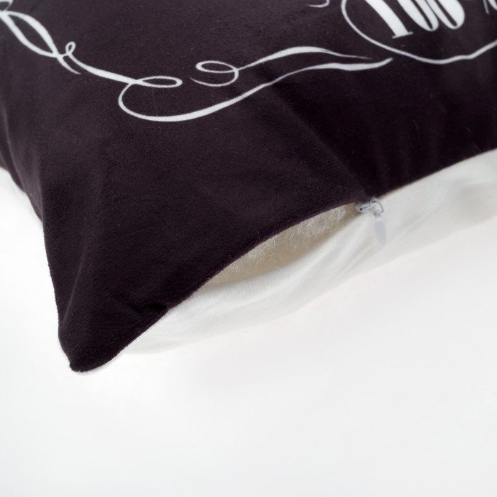 Подушка декоративная "Этель" Джентльмен 40 х 40 см, велюр, 100 % п/э - фото 1886354463