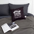 Подушка декоративная «Этель. Лучший папа», 40×40 см, велюр - Фото 2