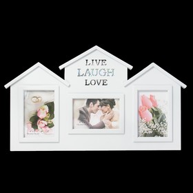 Фоторамка пластик на 3 фото 10х15 см 