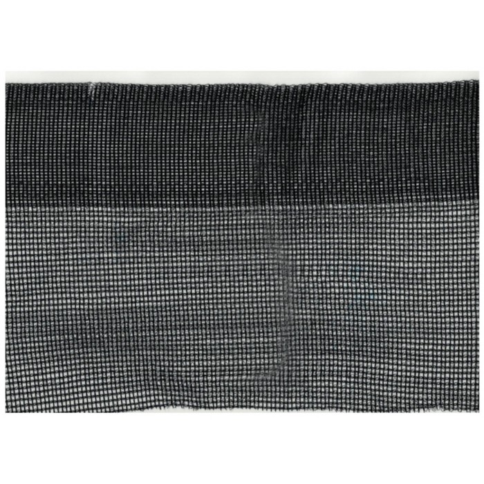Сетка фасадная затеняющая, 50 × 4 м, плотность 120 г/м², с усиленным краем - 6 см, чёрная