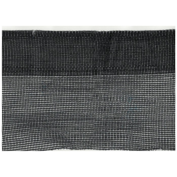 Сетка фасадная затеняющая, 50 × 6 м, плотность 120 г/м², с усиленным краем - 6 см, чёрная
