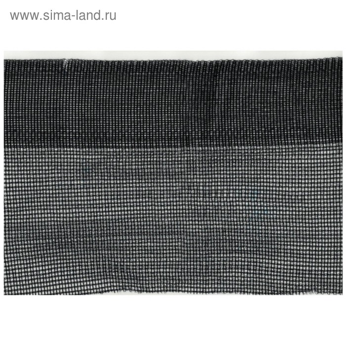 Сетка фасадная затеняющая, 6 × 50 м, плотность 120 г/м², с усиленным краем - 6 см, чёрная