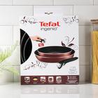 Набор посуды Tefal Ingenio Red 5, 3 предмета: сковороды 22 см, 26 см, съёмная ручка, цвет бордовый - Фото 9