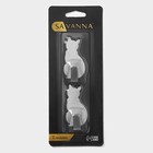 Крючки самоклеящиеся SAVANNA «Кошка», 2 шт., металл, 5×2.4×1.5 см, хромированные - Фото 6