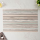 Салфетка сервировочная на стол «Дождь», 45×30 см, серая - Фото 4