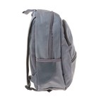 Рюкзак школьный, Stavia, 40 х 30 х 13 см, эргономичная спинка, «Сердечки», серый/розовый - Фото 3