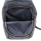 Рюкзак школьный, Stavia, 40 х 30 х 13 см, эргономичная спинка, «Сердечки», серый/розовый - Фото 9