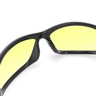 Очки Charger чёрные с жёлтыми линзами ANTIFOG ANSI Z87+ - фото 8436744