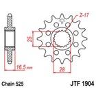 Звезда передняя, ведущая, стальная JTF1904, цепь 525, 16 зубьев 4138552 - фото 305414751