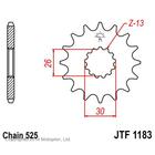 Звезда передняя, ведущая, стальная JTF1183, цепь 525, 18 зубьев 4138509 - фото 305414756