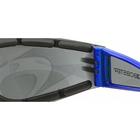 Мото очки Shield 2, голубой, дымчатые линзы - Фото 4