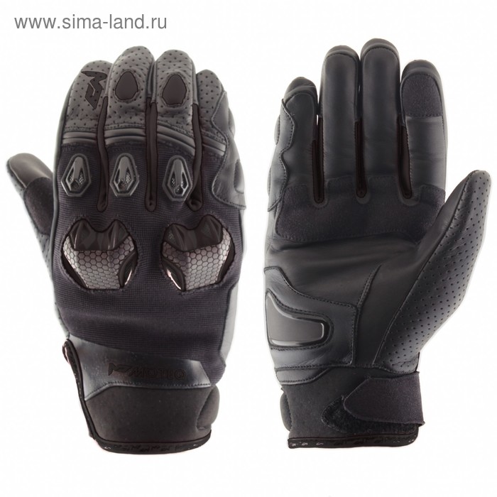 Перчатки кожаные Stinger, размер L, чёрные - Фото 1