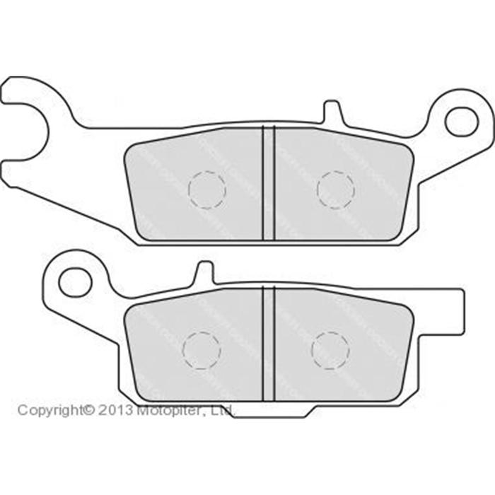 Колодки тормозные задние правые для квадроциклов Yamaha Grizzly 550/700, FDB2232SG