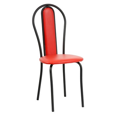 Стул для кухни «Венский М», черный/красный