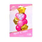 Шары воздушные, букет «Розовая мечта», латексные, фольгированные, макарун, набор 12 шт - Фото 2