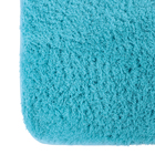 Набор ковриков для ванны и туалета 2 шт 40х50, 50х80 см "Мягкий" цвет голубой - Фото 2