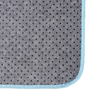 Набор ковриков для ванны и туалета 2 шт 40х50, 50х80 см "Мягкий" цвет голубой - Фото 3