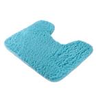 Набор ковриков для ванны и туалета 2 шт 40х50, 50х80 см "Мягкий" цвет голубой - Фото 5