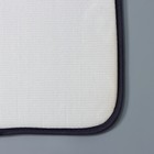Набор ковриков для ванной и туалета Доляна «Грация», 2 шт, 40×50 см, 50×80 см, цвет серый - Фото 4
