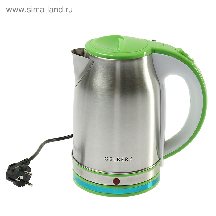 УЦЕНКА Чайник электрический GELBERK GL-326, 1.8 л, 2000 Вт, зеленый - Фото 1