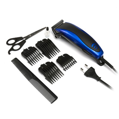 УЦЕНКА Машинка для стрижки волос LuazON LST-14, 4 уровня стрижки, 15 Вт, синий, 220V