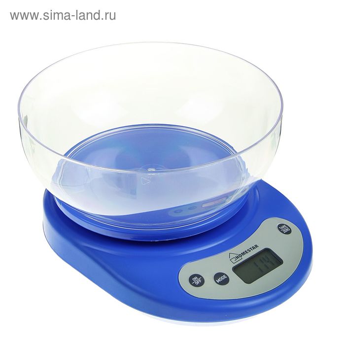 УЦЕНКА Весы кухонные HOMESTAR HS-3001, электронные, до 5 кг, автоотключение, голубые - Фото 1