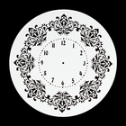 Трафарет пластик "Винтажные часы" d=25 см - Фото 1