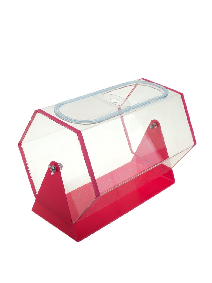 Лототрон 33×23×35 см, основания розовый, оргстекло 2 мм - Фото 1