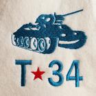 Шапка для бани "Т-34", войлок, белая - Фото 2