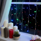 УЦЕНКА Гирлянда «Занавес», 2×1.5 м, IP20, 360 LED, 220 В, 8 режимов, свечение мульти - Фото 7